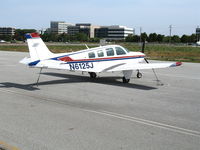 N6125J @ SCA - Stamm & McCormick LLC 1982 Beech A36 @ San Carlos Municipal Airport, CA - by Steve Nation