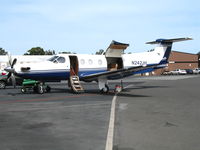 N242JH @ PAO - Center Charter 1998 Pilatus PC-12/45 @ Palo Alto Municipal Airport, CA - by Steve Nation