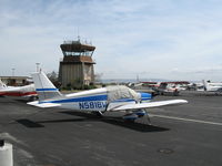 N5818W @ PAO - 1964 Piper PA-28-150 with cockpit cover @ Palo Alto Municipal Airport, CA - by Steve Nation