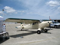 N3100M @ WVI - 1947 Piper PA-12 Cub with big wheels @ Watsonville Municipal Airport, CA - by Steve Nation