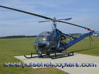 N57CR - Hiller UH-12 At Sywell Aerodrome UK - by Richard Springett
