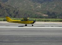 N19896 @ SZP - 1972 Cessna 172M, Lycoming O-320-E2D 150 Hp, landing roll Runway 22 - by Doug Robertson