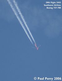UNKNOWN - Crossing a previously left contrail headed to KMCO