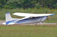 N5088E @ 1N7 - I had no idea that Cessna was still building taildraggers in 1979, especially with its trademark DC-7-style tail. This very nice aircraft is seen ambling along a very remote taxiway at Blairstown (shot at 400 mm). - by Daniel L. Berek