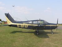 G-BPAF - Cherokee Warrior II of Brize Norton FC at Hinton - by Simon Palmer