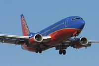 N397SW @ LAX - Southwest Airlines N397SW (FLT SWA2025) from Las Vegas McCarran Int'l (KLAS) on final approach to RWY 24R.