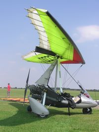 G-CCOU @ EGBK - Pegasus Quik microlight visiting Sywell - by Simon Palmer