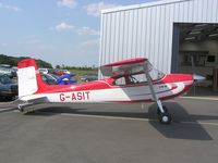 G-ASIT @ EGBT - Cessna 180 based at Turweston - by Simon Palmer