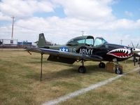 N4037K @ KOSH - Navion - by Mark Pasqualino