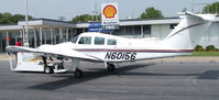 N60156 @ DAN - 1979 Beech 76 in Danville  Va. being towed for repair. - by Richard T Davis