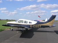 G-CSGT @ EGBT - PA28 at Turweston - by Simon Palmer