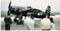 N7825C @ CMA - 1949 Grumman F8F-2 BEARCAT, pre-airshow final brief - by Doug Robertson