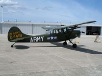 N5264G @ WVI - U.S. Army Cessna O-1A 0-1419 @ Watsonville Municipal Airport, CA - by Steve Nation