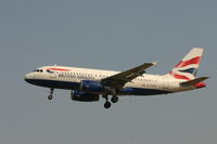 G-EUPV @ BRU - flight BA392 is about to land on rwy 25L