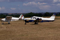 G-DIZY @ EGKH - Piper Turbo Cherokee Arrow III PA-28R-201T with Piper Colt PA-22 at Lashenden/Headcorn England
