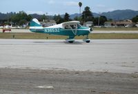 N3653Z @ WVI - 1960 Piper PA-22-150 taxying @ fly-in Watsonville Municipal Airport, CA - by Steve Nation