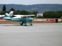 N3653Z @ WVI - 1960 Piper PA-22-150 taxying @ fly-in Watsonville Municipal Airport, CA - by Steve Nation