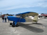 N5875H @ WVI - 1949 Piper PA-16 as NC5875H note the wheels! @ fly-in Watsonville, CA - by Steve Nation