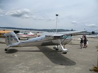 N72173 @ WVI - 1946 Cessna 120 as NC72173@ fly-in Watsonville, CA - by Steve Nation