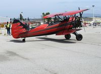 N32137 @ WVI - 1941 Waco UPF-7 taxying @ fly-in Watsonville, CA - by Steve Nation