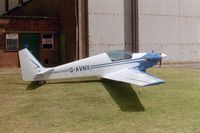 G-AVNX @ EGDD - Fournier RF4D at Bicester - by Simon Palmer
