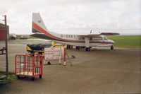 G-SSKY @ EGHC - BN2 Islander of Isles of Scilly Skybus - by Simon Palmer