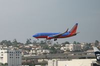 N223WN @ SAN - Southwest 737-74H landing @ SAn Diego, CA - by Steve Nation