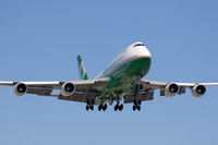 B-16412 @ LAX - EVA Air B-16412 (FLT EVA12) from Taipei, Taiwan - Chiang Kai Shek Int'l (RCTP) on final approach to RWY 24R.