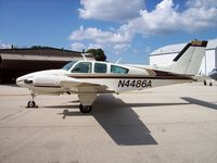 N4486A @ KRFD - Beech E55 - by Mark Pasqualino