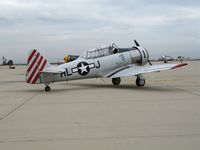 N3169G @ MER - North American SNJ-6 BuAer 111974 HL-J/1 - by Steve Nation