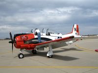 N99153 @ MER - North American T-28C BuAer 139153 in VA-122 NJ/153 markings for West Coast Formation Clinic weekend @ Castle AFB, CA - by Steve Nation