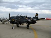 N528TC @ MER - North American T-28C BuAer 146253 painted as - by Steve Nation