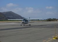N94MN @ SZP - 1985 Cessna 182R SKYLANE, Continental O-470-U 230 Hp, taxi to Runway 22 - by Doug Robertson