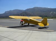N98425 @ SZP - 1946 Piper J3-C-65 CUB, Continental C90 90 Hp upgrade, preflight - by Doug Robertson