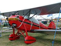 N864V @ OSH - Rare Kinner-powered Waco at Airventure