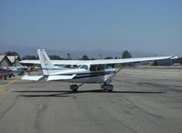 N6403V @ SZP - 1980 Cessna 172RG CUTLASS, stopping for transient parking - by Doug Robertson