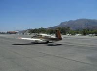 N6707N @ SZP - 1968 Mooney M20C RANGER, Lycoming O&VO-360 180 Hp, taxi to transient parking - by Doug Robertson