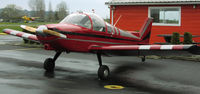 C-FRIG @ CAH3 - Early Chris Heinz design visiting Courtenay. Foggy Vancouver Island in April.
