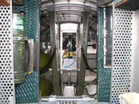 N9323Z @ IPT - Looking aft from the Flight engineers spot to through the bombay and waist gunners station to the tail - by Sam Andrews
