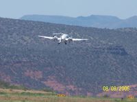 N130SL @ SEZ - N130SL Leaving Sedona Airport