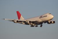 JA8937 @ LAX - Japan Airlines Cargo (JAL Cargo) JA8937 on final approach to RWY 24R in the early evening.