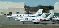 N606CS @ FRG - Typical busy day at Atlantic, C550, Hawker 400 & C680 - by Stephen Amiaga