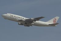 B-KAC @ DXB - Dragonair Boeing 747-300F taking off at Dubai