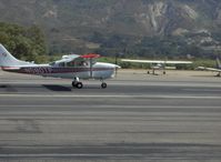 N580TP @ SZP - 1966 Cessna 210F CENTURION, Continental IO-520-A 285 Hp, takeoff roll Runway 22 - by Doug Robertson