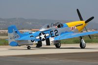 N51TK @ CMA - North American P-51D taxiing at Camarillo Airport (CMA).