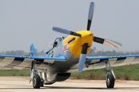 N51TK @ CMA - North American P-51D taxiing at Camarillo Airport (CMA).