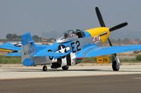 N51TK @ CMA - North American P-51D taxiing at Camarillo Airport (CMA).