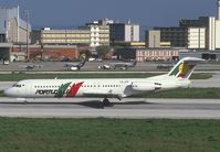 CS-TPB @ LIS - Portugalia Fokker 100 landing at LIS - by Yakfreak - VAP