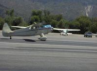 N4638N @ SZP - 1944 Howard DGA-15P, P&W R985 450 Hp 'White Bear' landing Runway 22 - by Doug Robertson