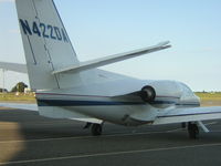 N422DA @ KBLM - leaving with VIP - by William Hughes